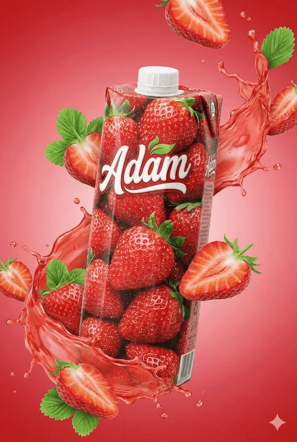 Jus de fruits éclaboussant