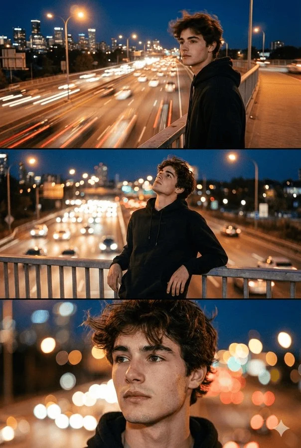 Overpass Night Portrait