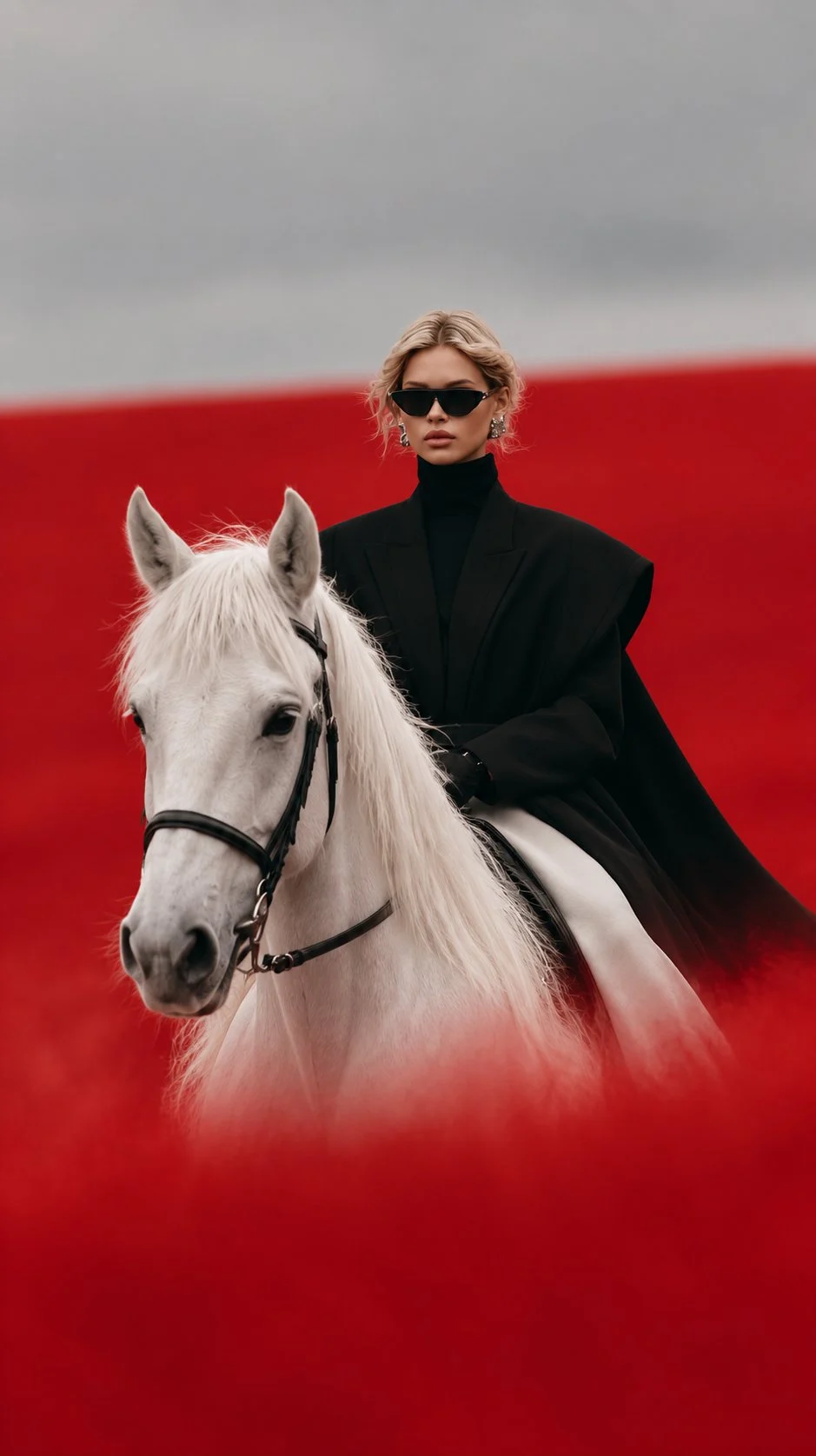 Eleganza nera. Potenza bianca. Una cavalcata indimenticabile. 🖤🐎🤍