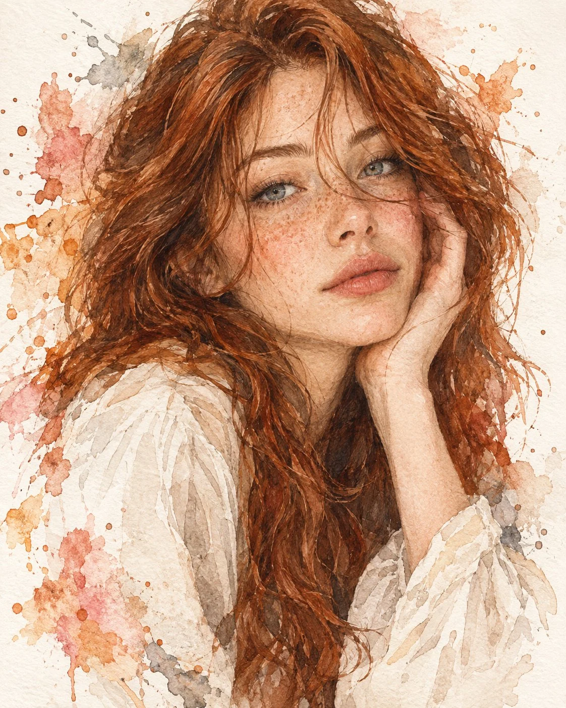 Wo Sommersprossen auf Aquarellträume treffen. 🎨✨