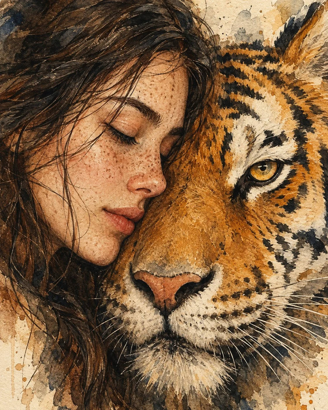 Ein ruhiger Moment zwischen Schönheit und Wildnis. 🐅🎨