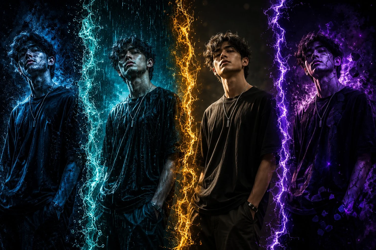Una persona. Quattro mondi. Quale versione sceglieresti? ⚡💧🔥💜