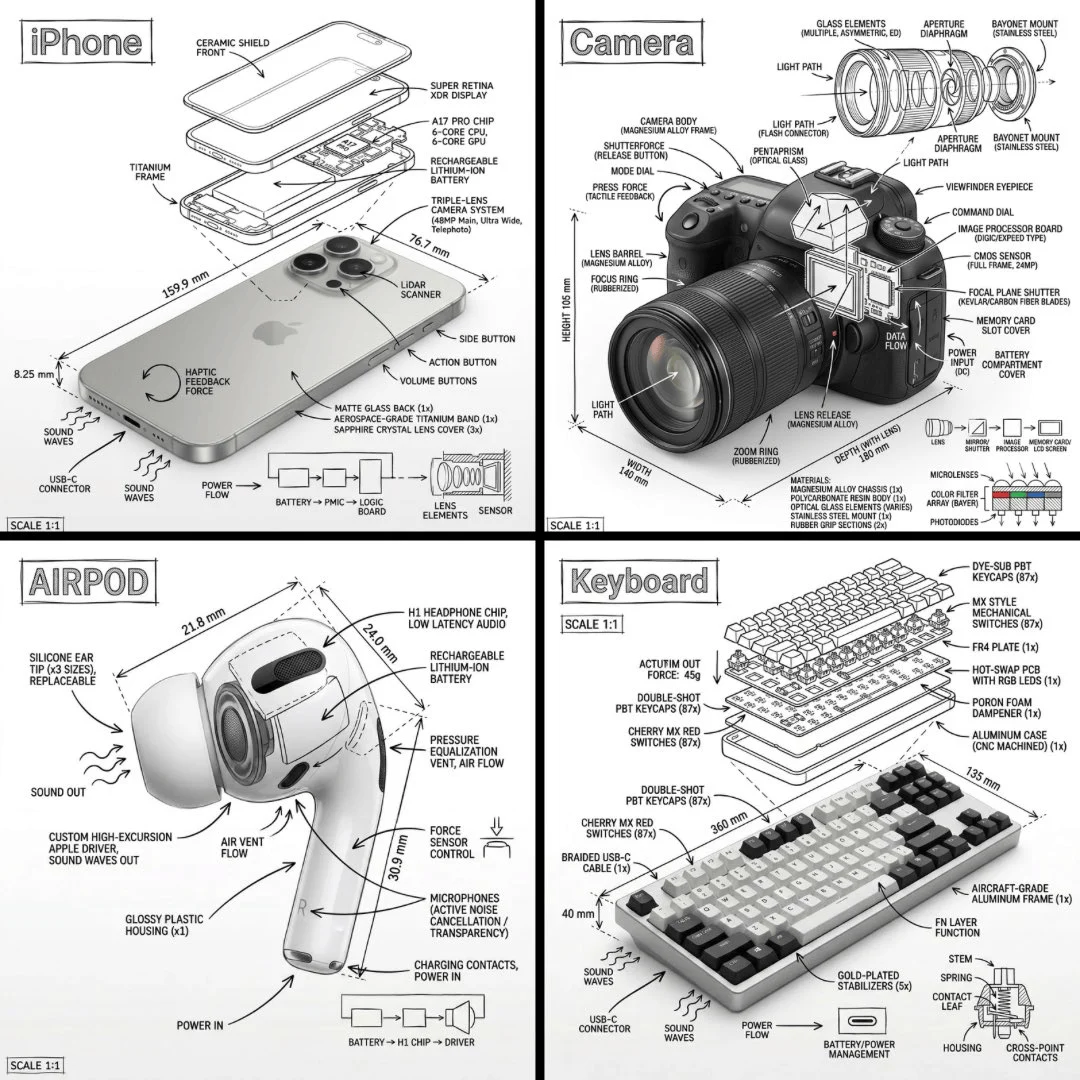 Technical Deconstruction Diagram: A Visual Manual for [OBJECT]