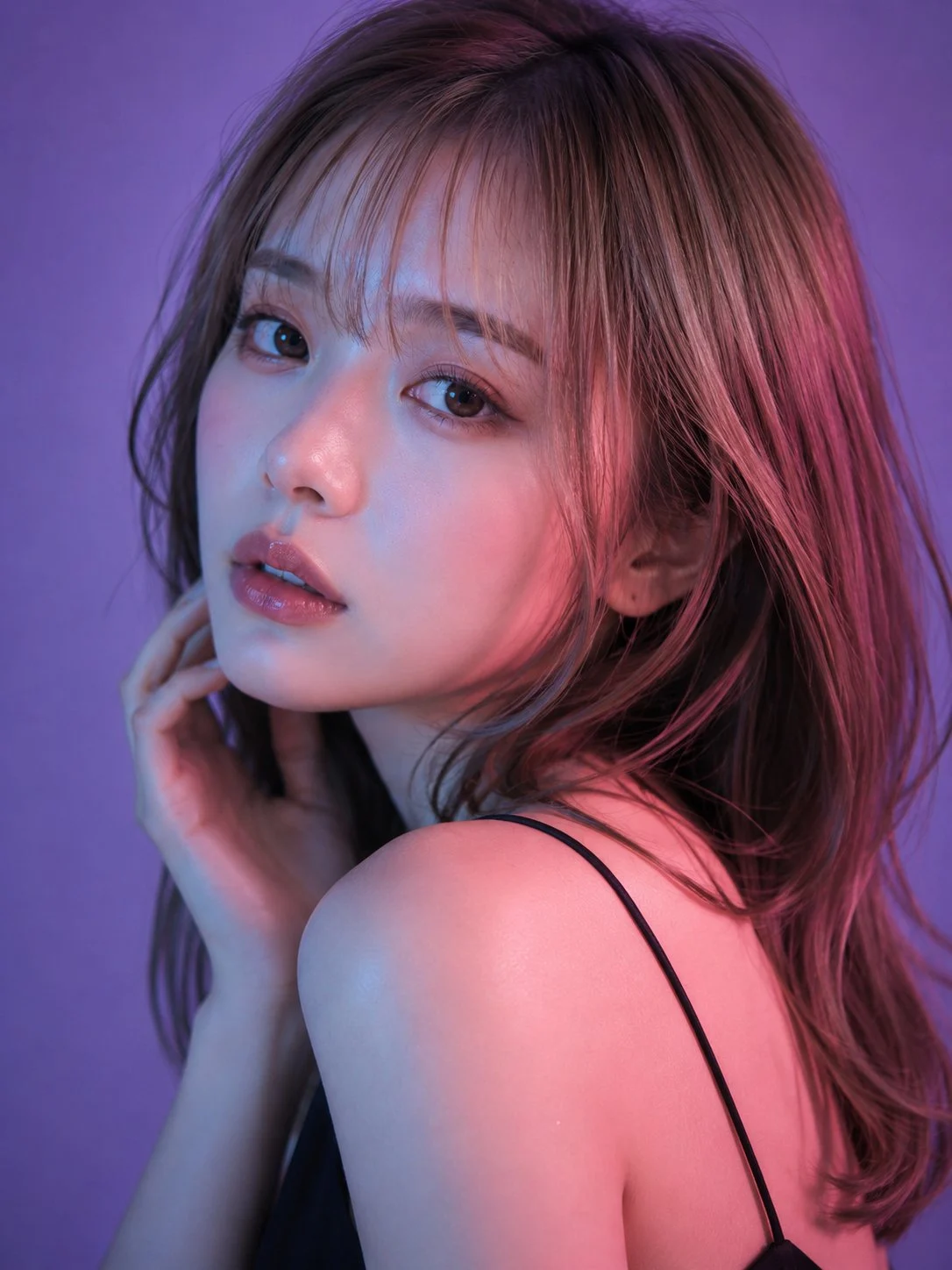 Silenzio viola e una luce rossa che accarezza la guancia. 💜✨