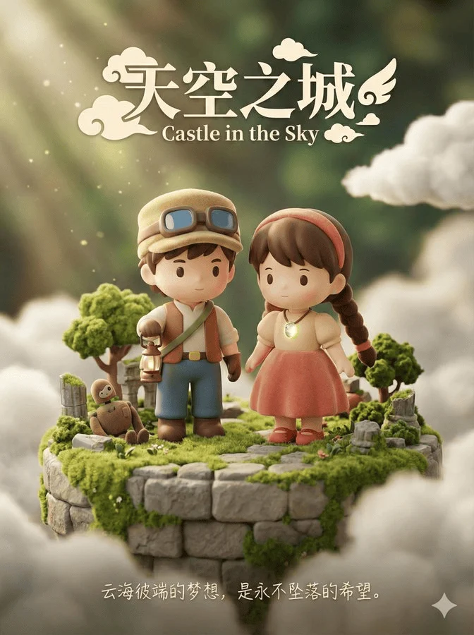 Poster cinematografico in versione pupazzo adorabile