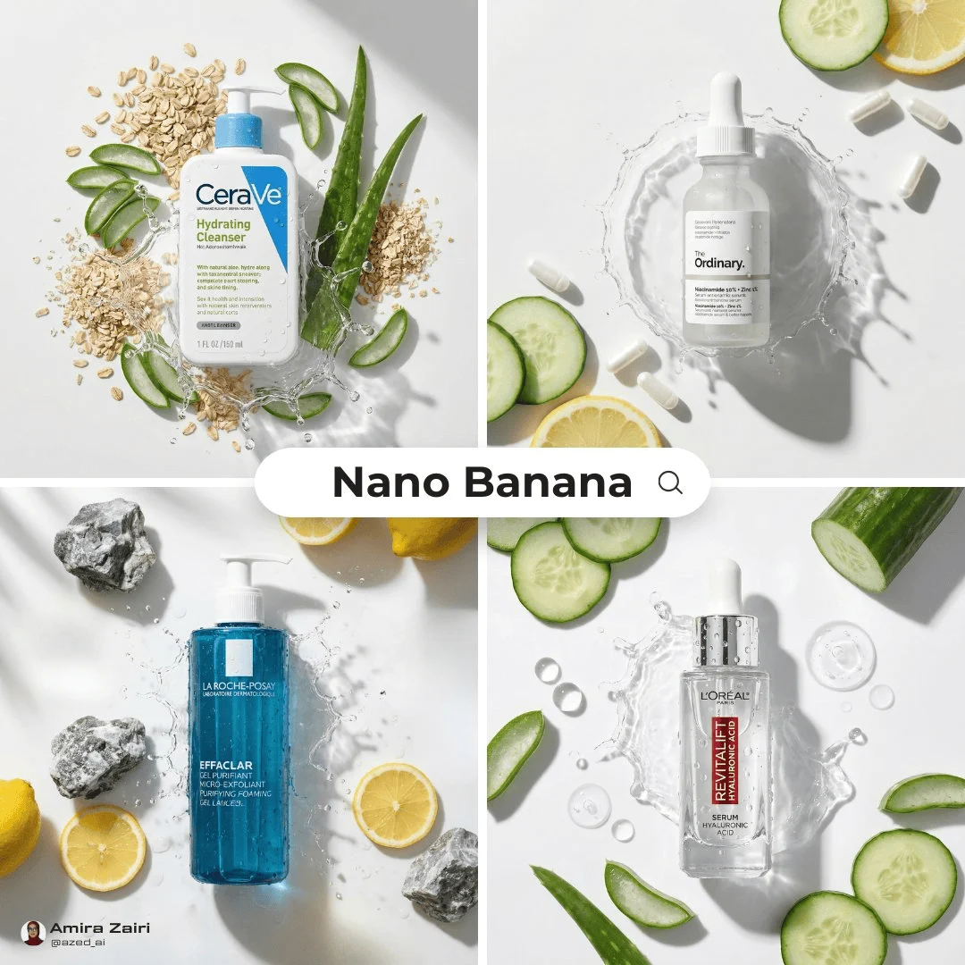Pubblicità di skincare di alta gamma
