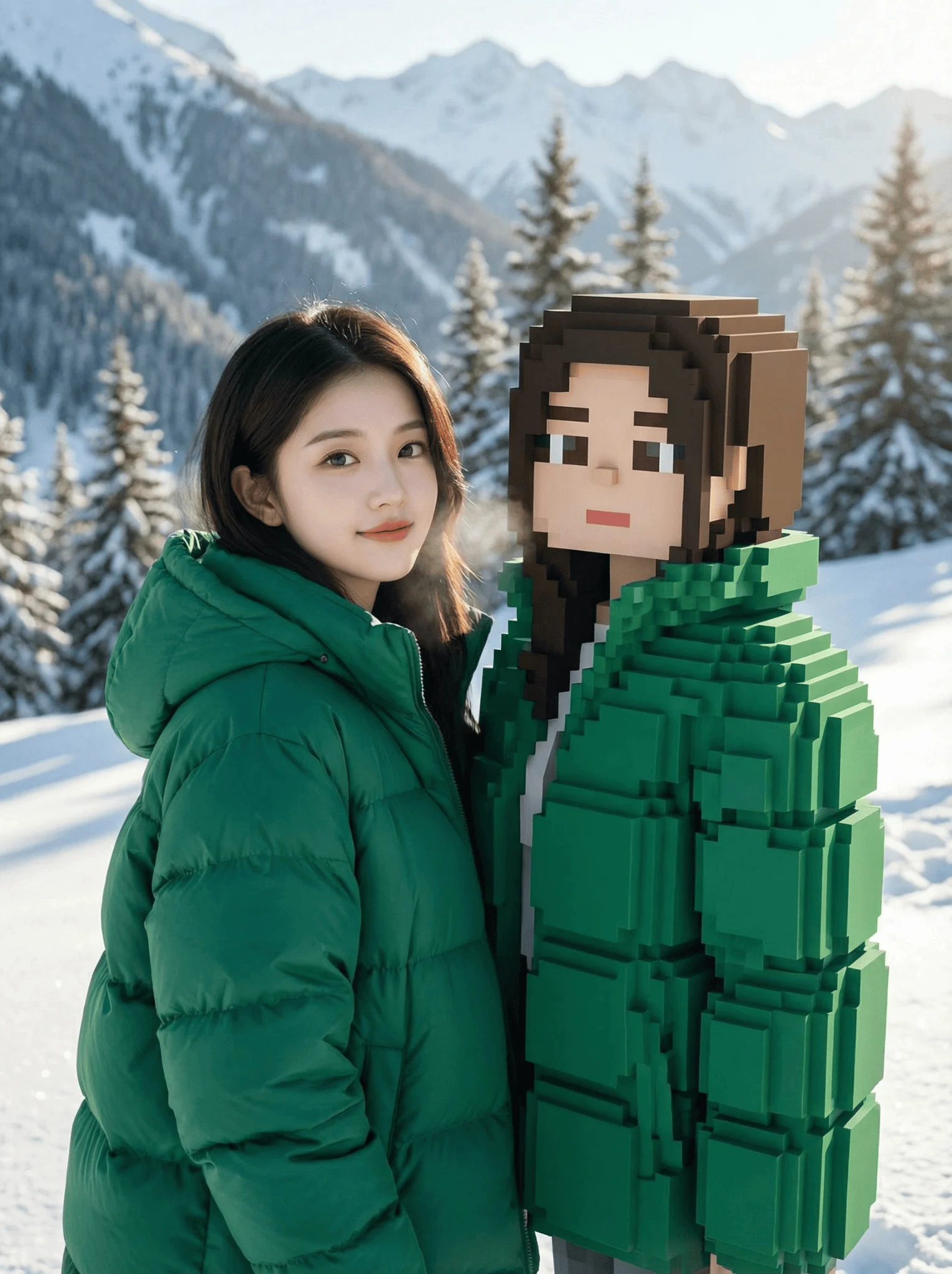 La tua foto versione Minecraft