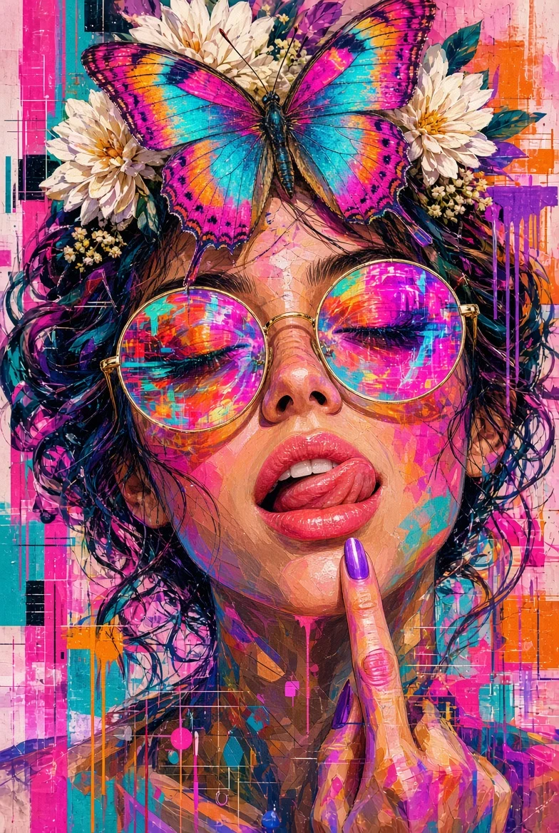 Dove il colore incontra l'atteggiamento, la bellezza diventa un capolavoro.