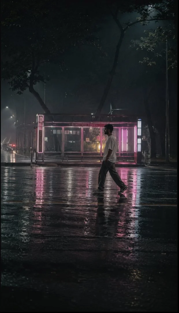 Sometimes the rain, the silence, and the empty streets tell the best stories.…