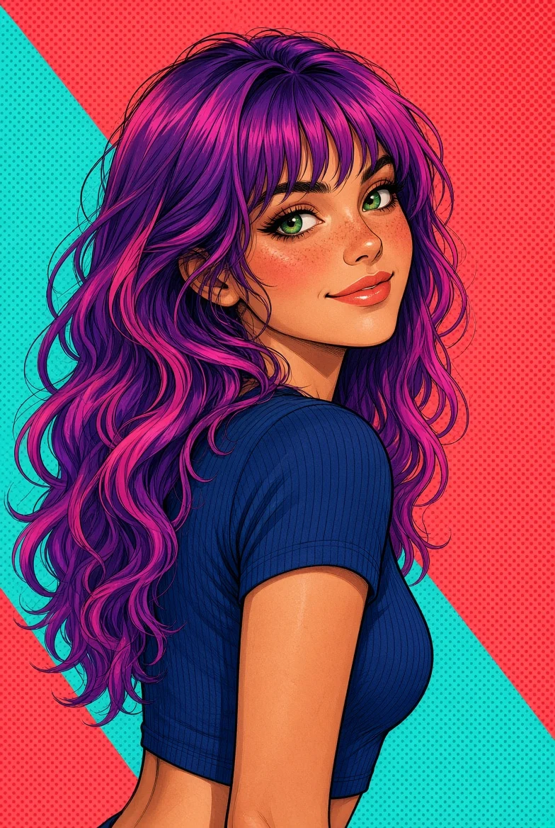 Far girare la testa, un tocco di colore alla volta. 💜✨