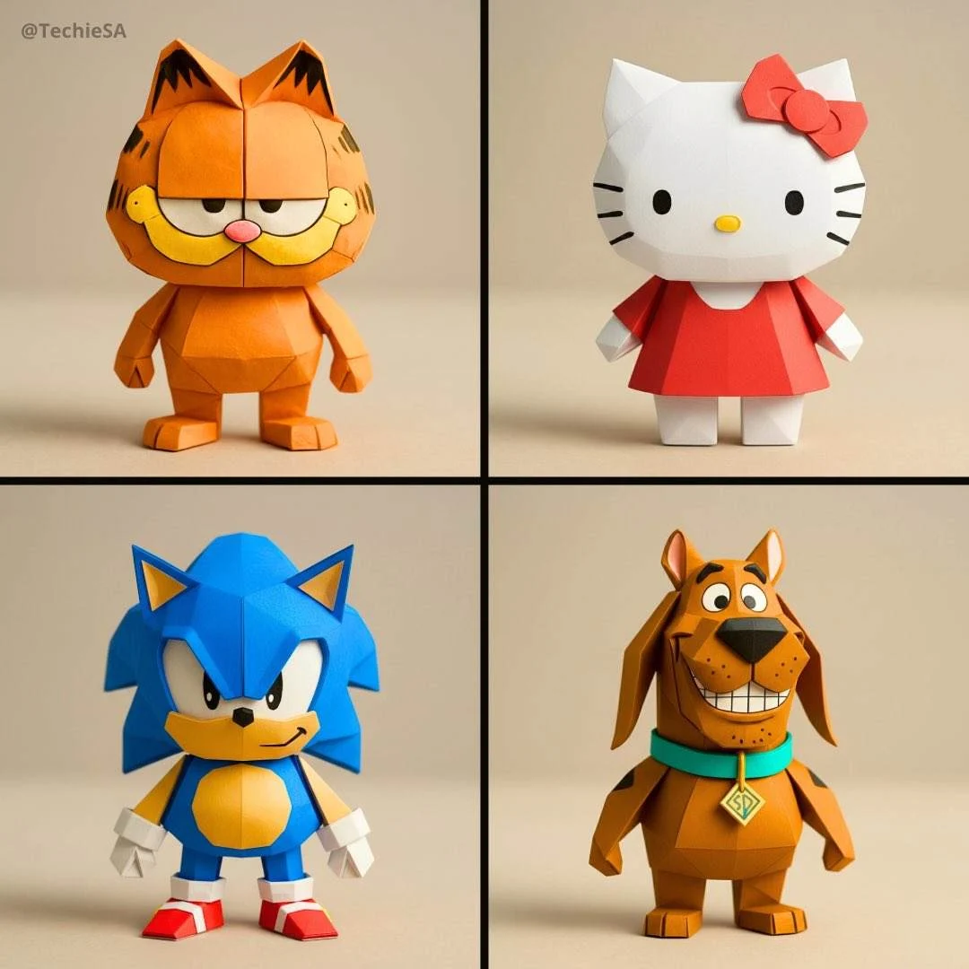 Origami creativo di personaggi