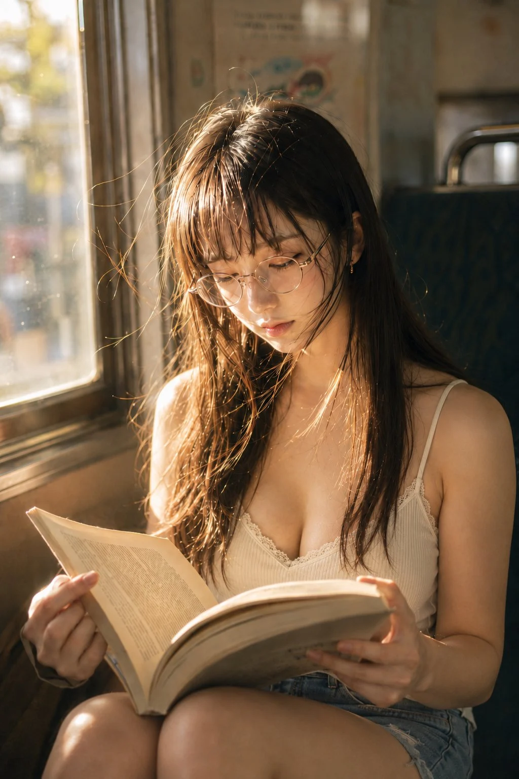 Solo accanto al finestrino, il tempo scorreva un po' più piano📖☀️🚃