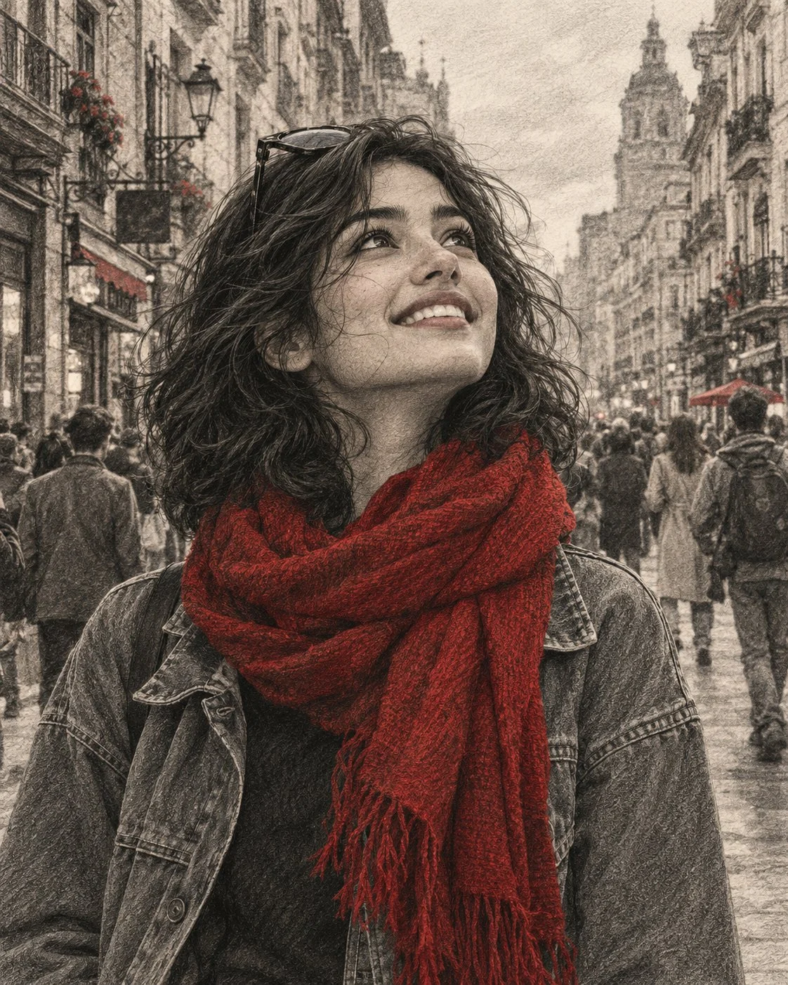 Alcuni momenti sono più belli quando alzi semplicemente lo sguardo e sorridi. ❤️‍🔥✏️