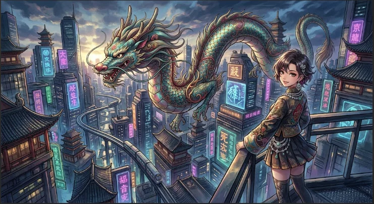 Was wäre, wenn Kyoto Animation eine Cyberpunk-Fantasy im alten China inszenieren würde? 🐉