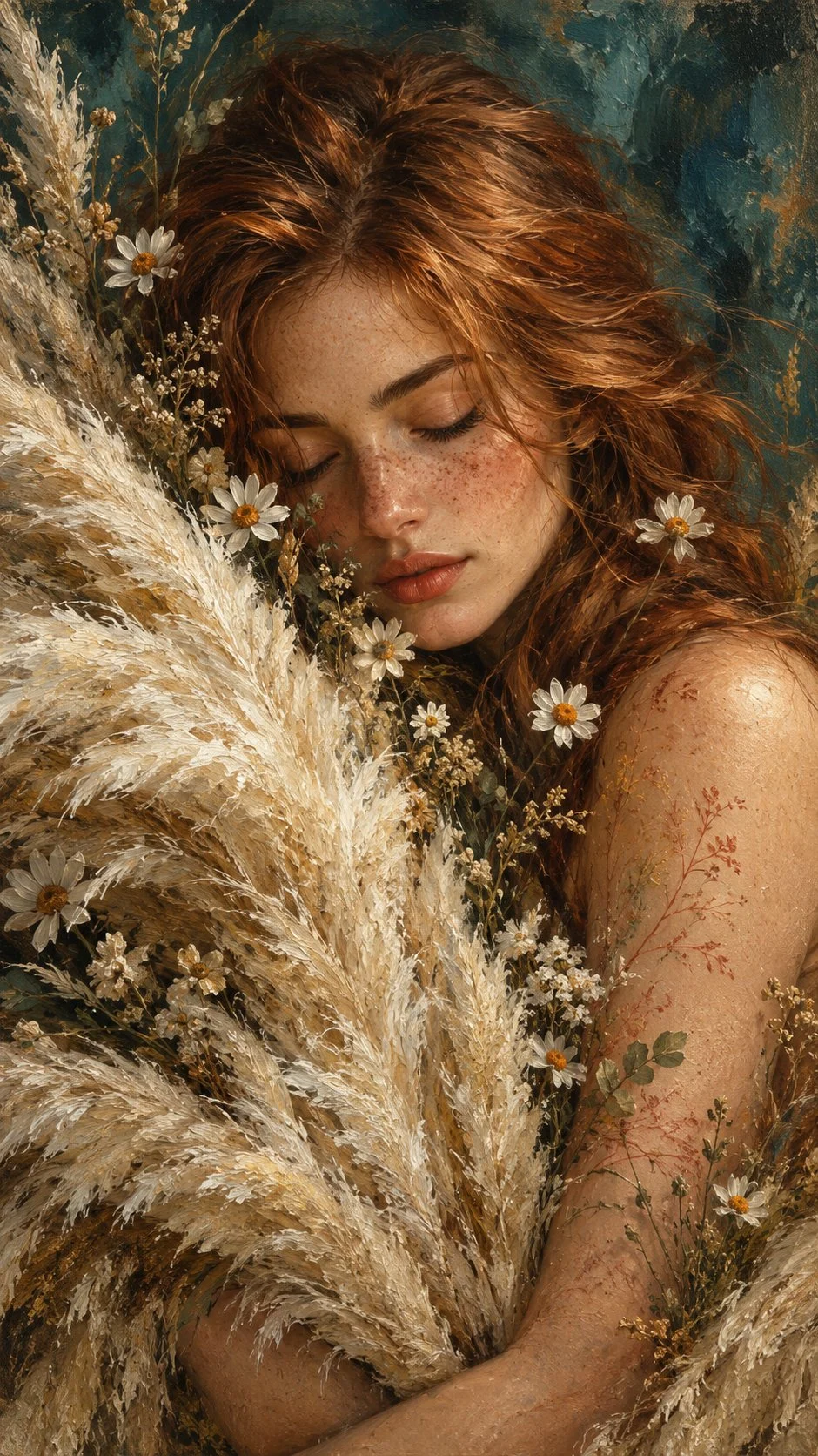 Ein stiller Moment, gemalt in Wildblumen, Wärme und Träumen. 🌾