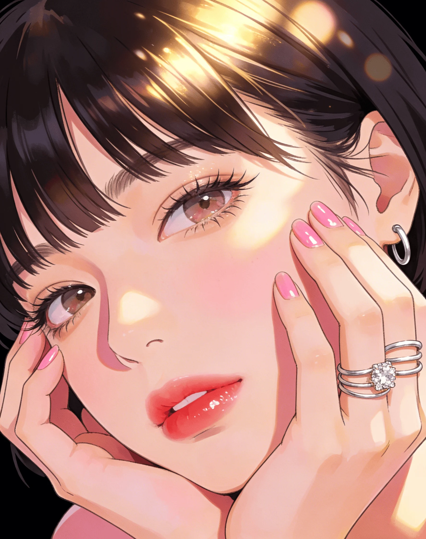 Pure and Alluring Girl Illustration
