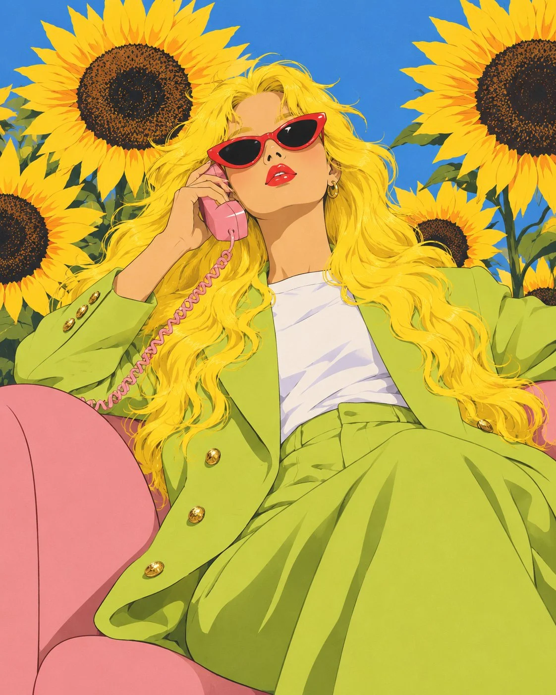 🌻 Sole, sfacciataggine e attitudine city-pop. 💛📞✨