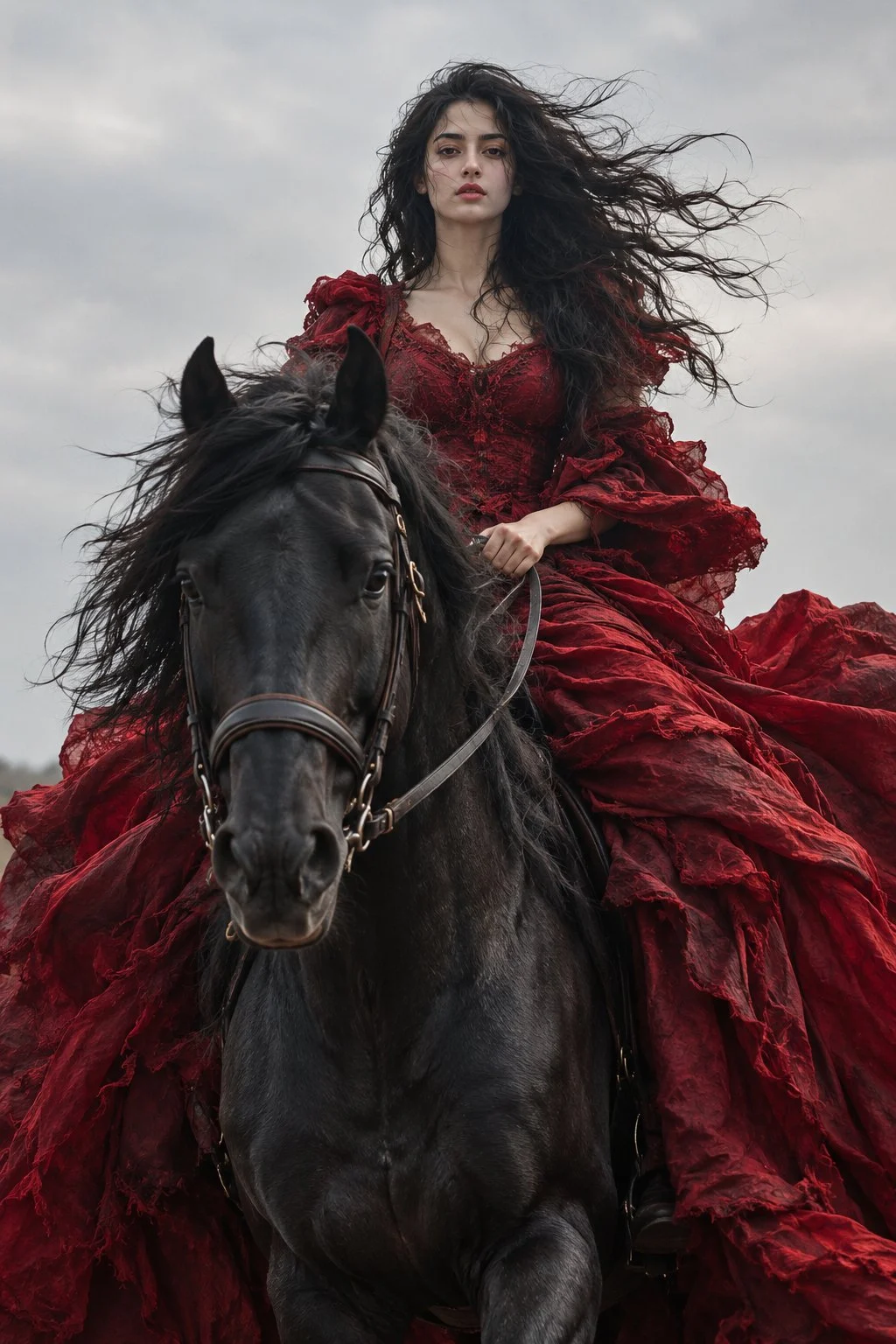 She doesn’t ride the storm. She becomes it.