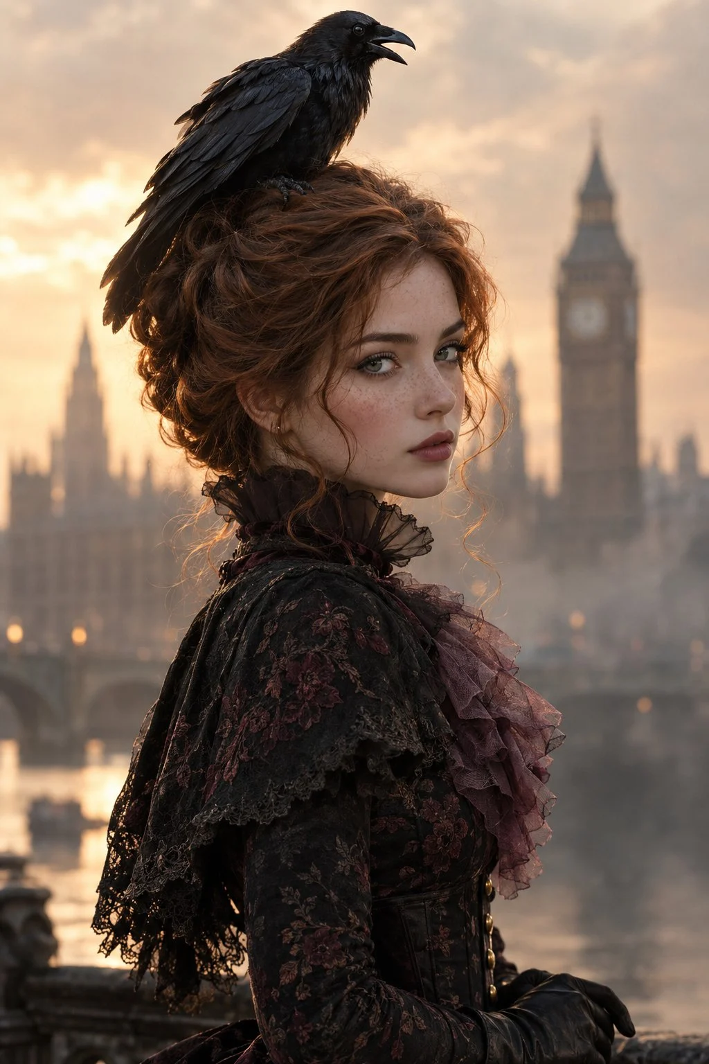 🖤 Dove l'eleganza incontra l'oscurità della Londra vittoriana. 🐦‍⬛✨