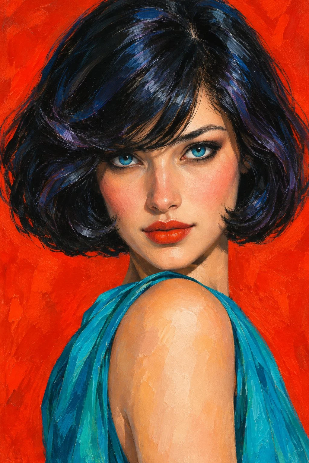 Occhi audaci. Colori intensi. Un po' di mistero in ogni pennellata. 🎨