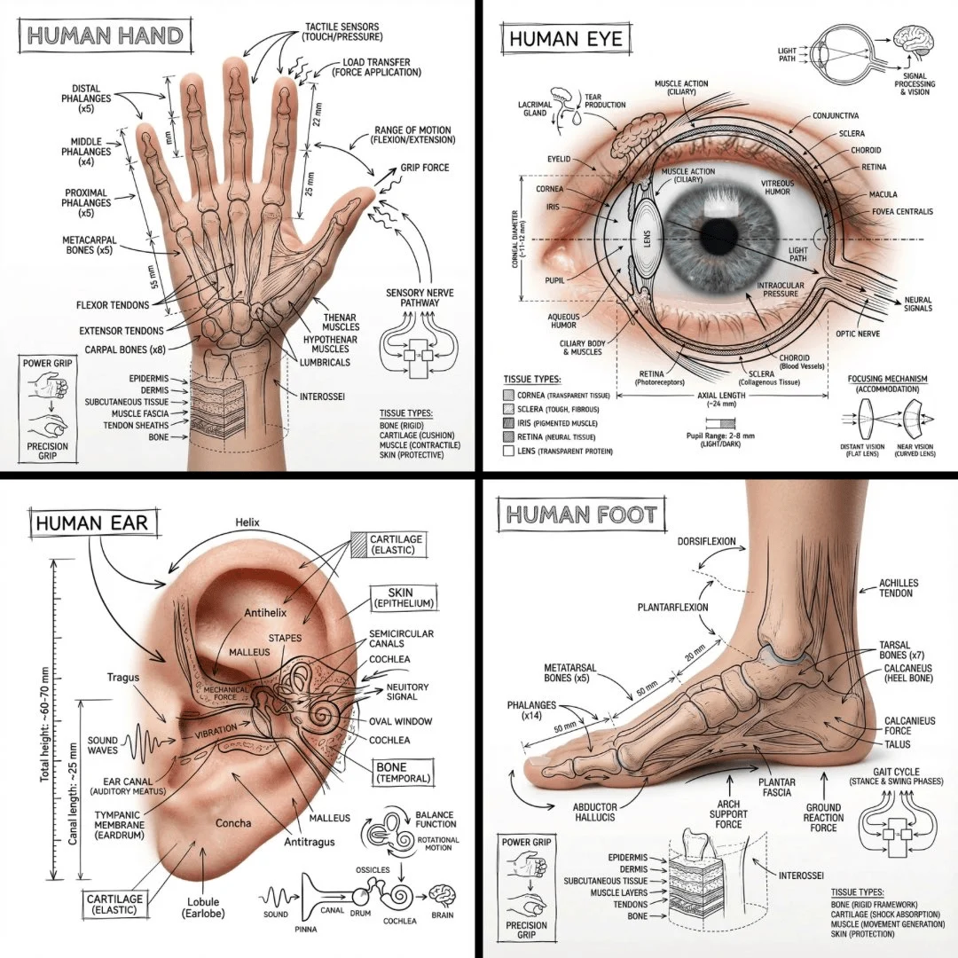Human Body Part Infographic