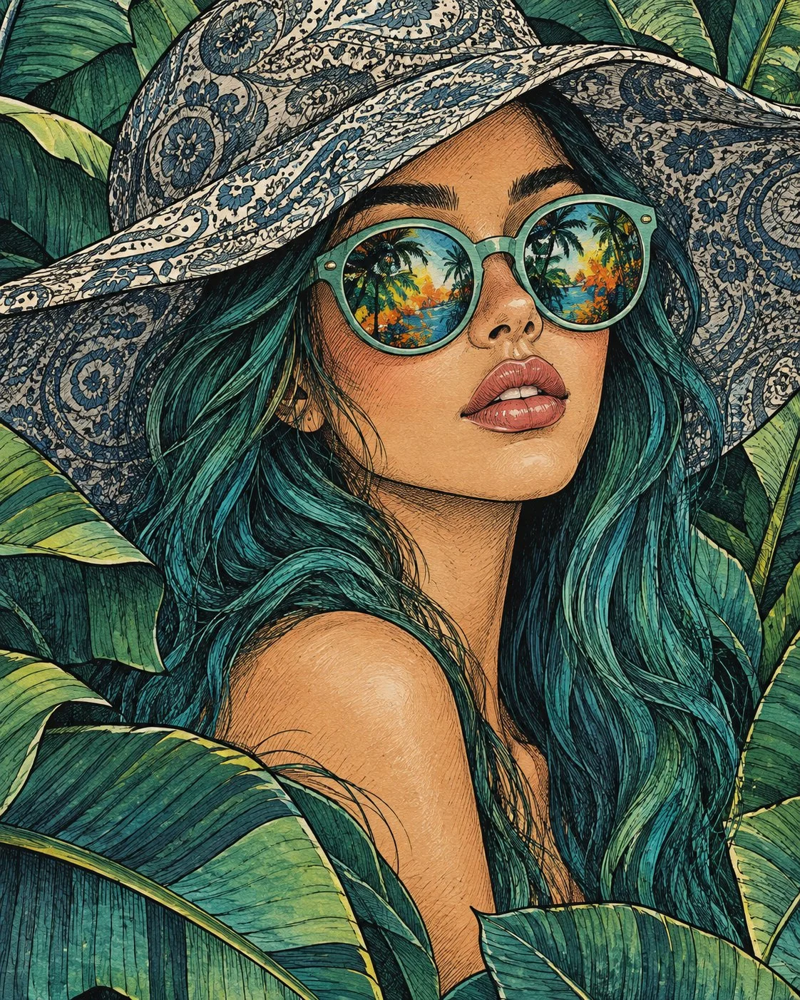 Persa nella giungla, ma impossibile da non notare.🌴