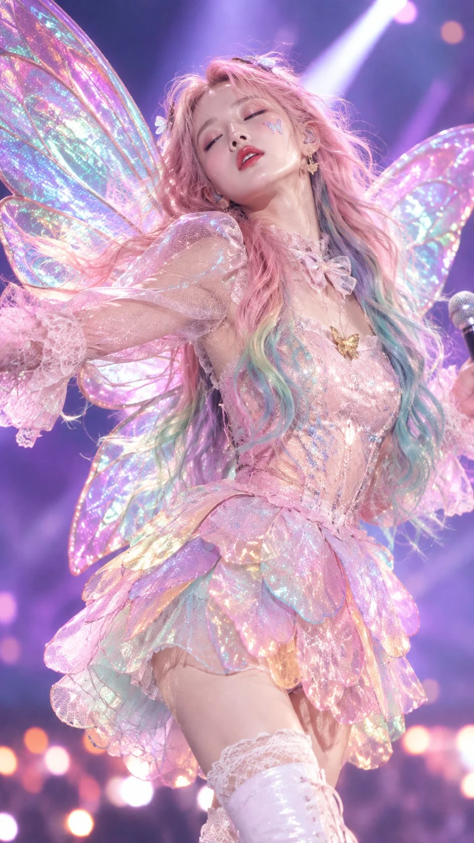 Un po' di magia di fata, tanta presenza scenica. 🦋✨