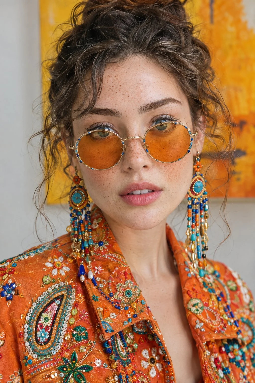 Bold colors, vintage vibes, and a little touch of magic. 🧡💙