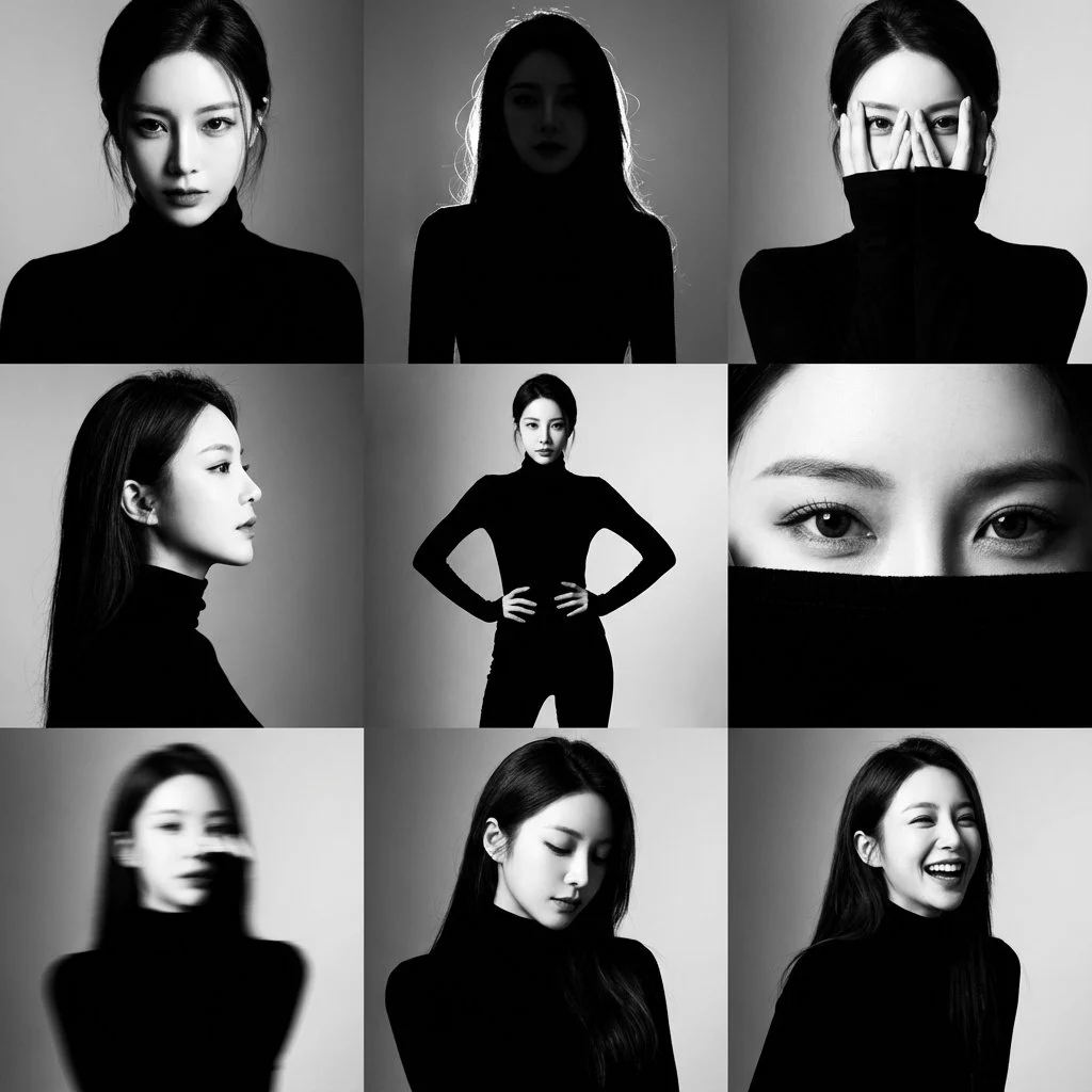 흑백 미학 9궁도