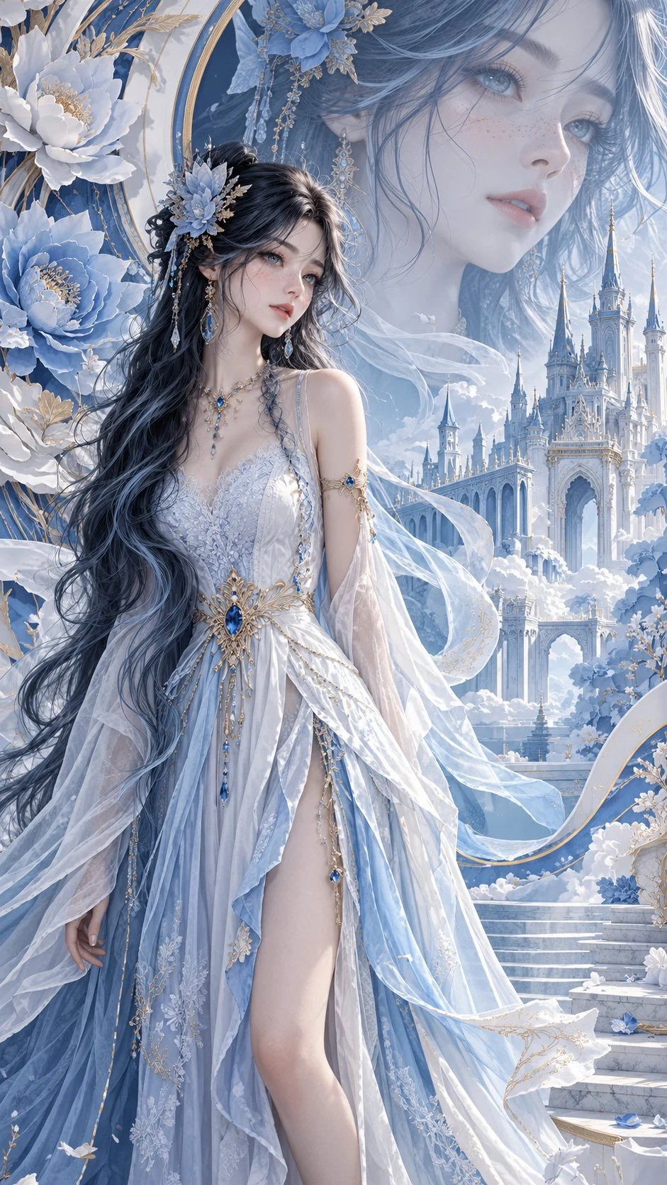 ❄️ Un sogno scolpito nel ghiaccio, nella carta e nell'oro. ✨