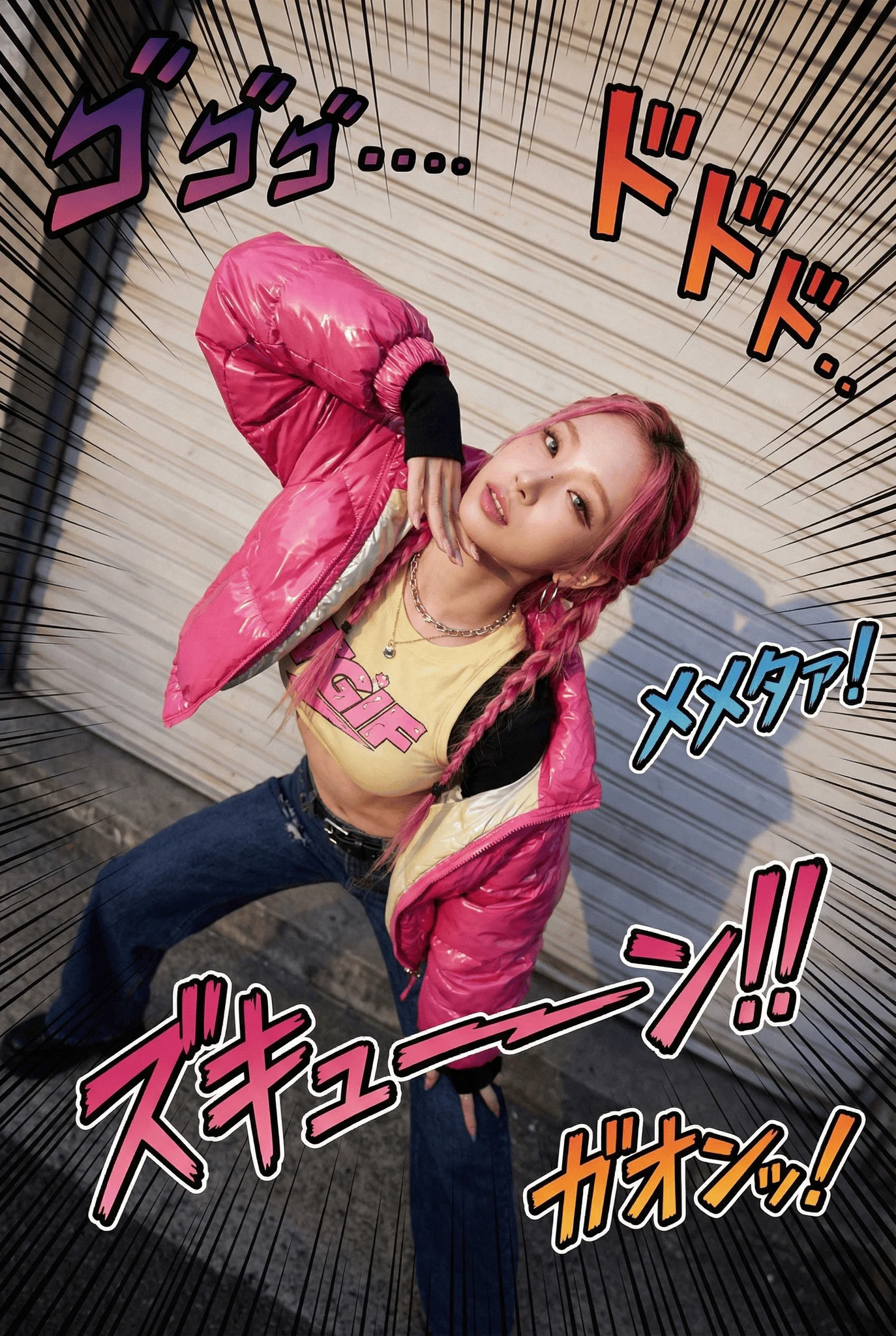 Foto realista con estilo JoJo