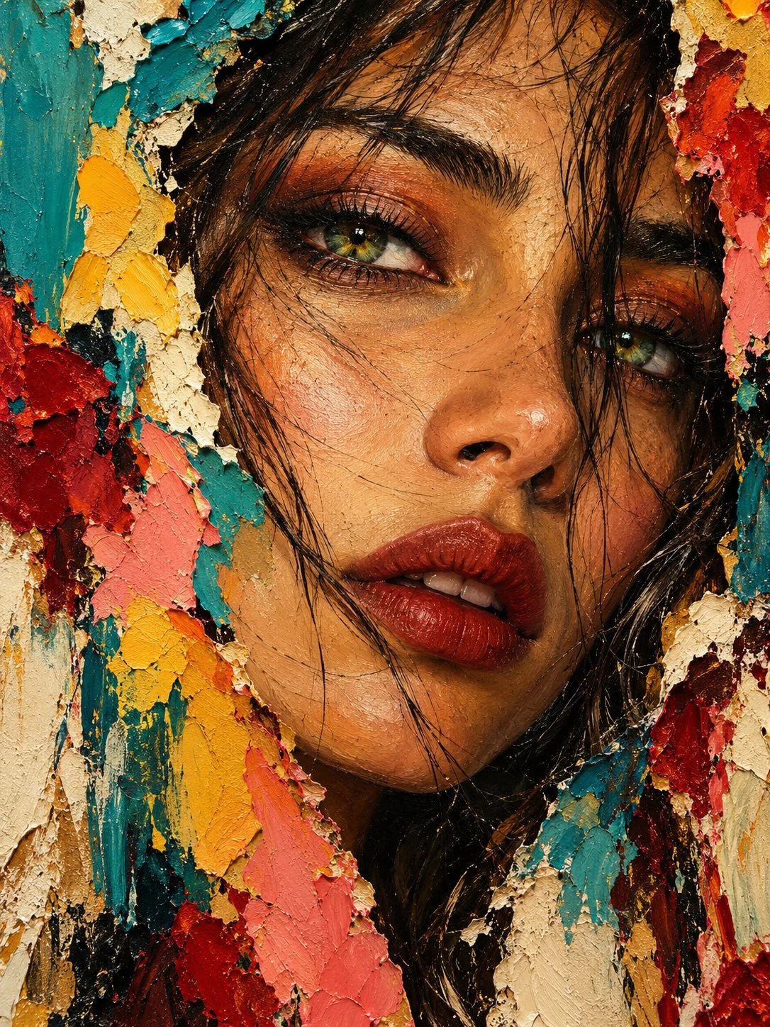 Bellezza, emozione e caos—dipinti in un momento indimenticabile. 🎨