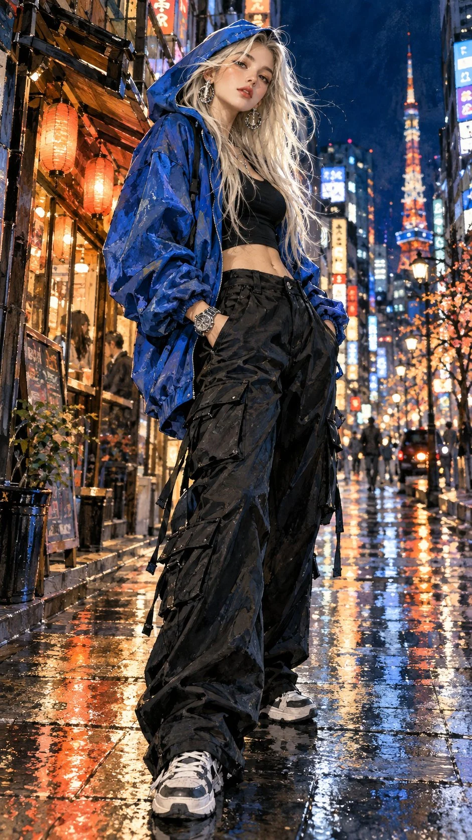Notti al neon, energia audace e magia street-style a Tokyo, Giappone. 🇯🇵✨