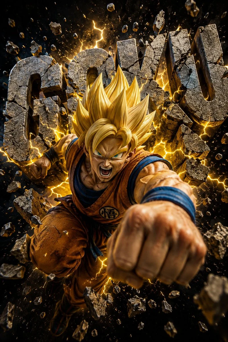 Quando il nome stesso infrange il mondo… sai che Goku è entrato in battaglia. ⚡…