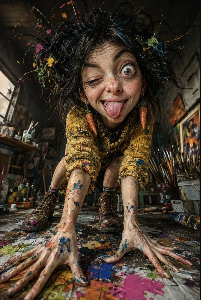 只是在創作。🎭