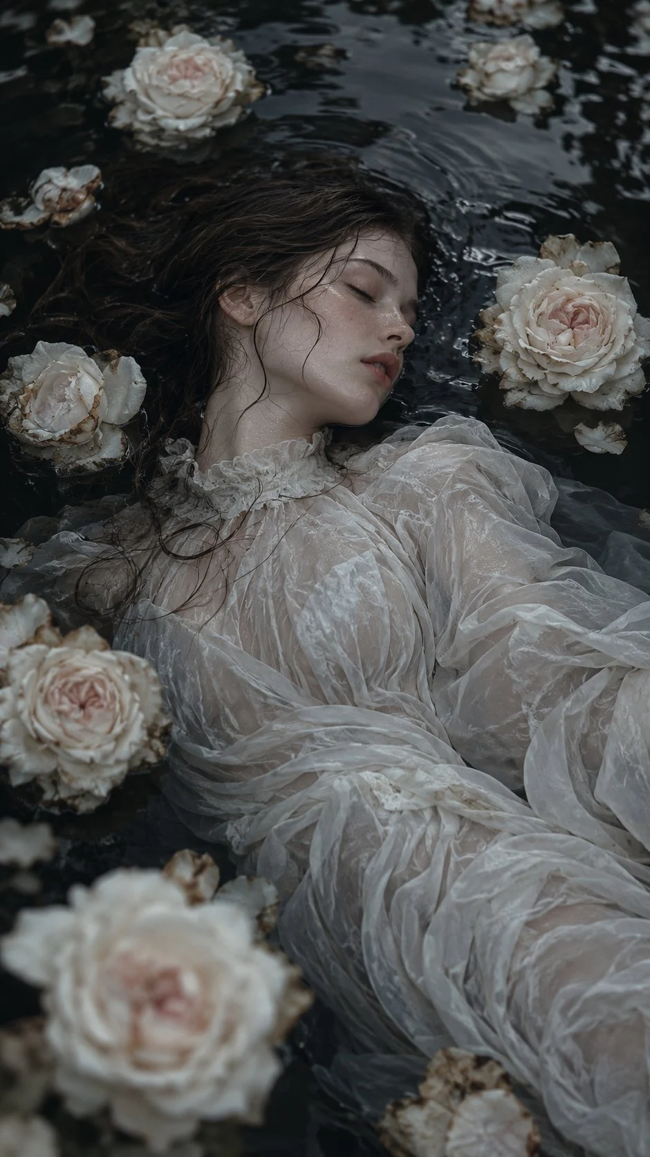 Somewhere between sleep and drowning, she became a dream.