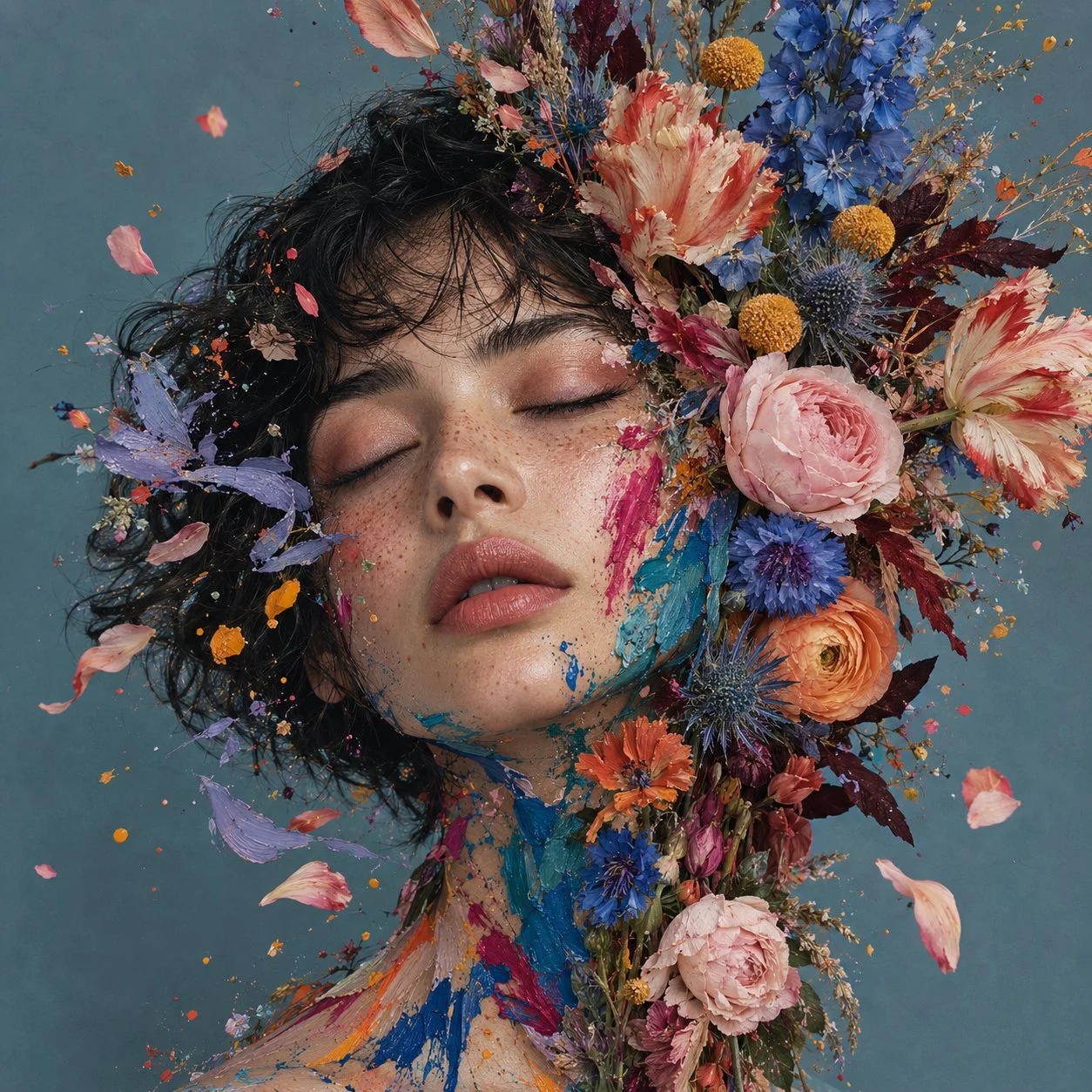 Là où la beauté s'épanouit au-delà du réel 🌸🎨