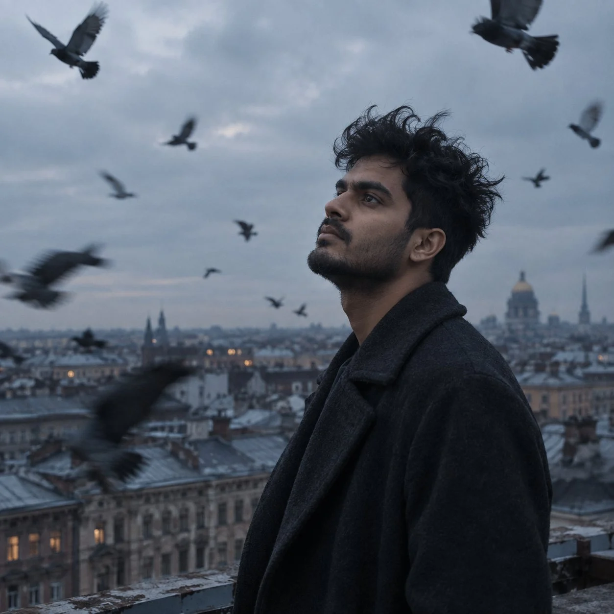 A volte il cielo dice ciò che le parole non riescono a dire. 🖤🌆