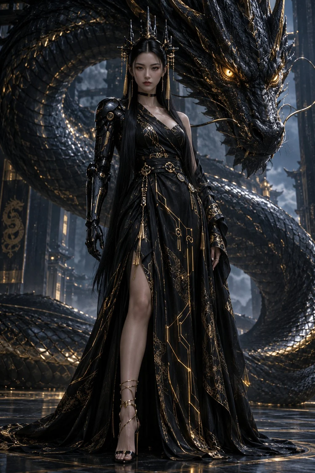 Sie befiehlt dem Drachen nicht – der Drache hat seine Kaiserin erwählt.