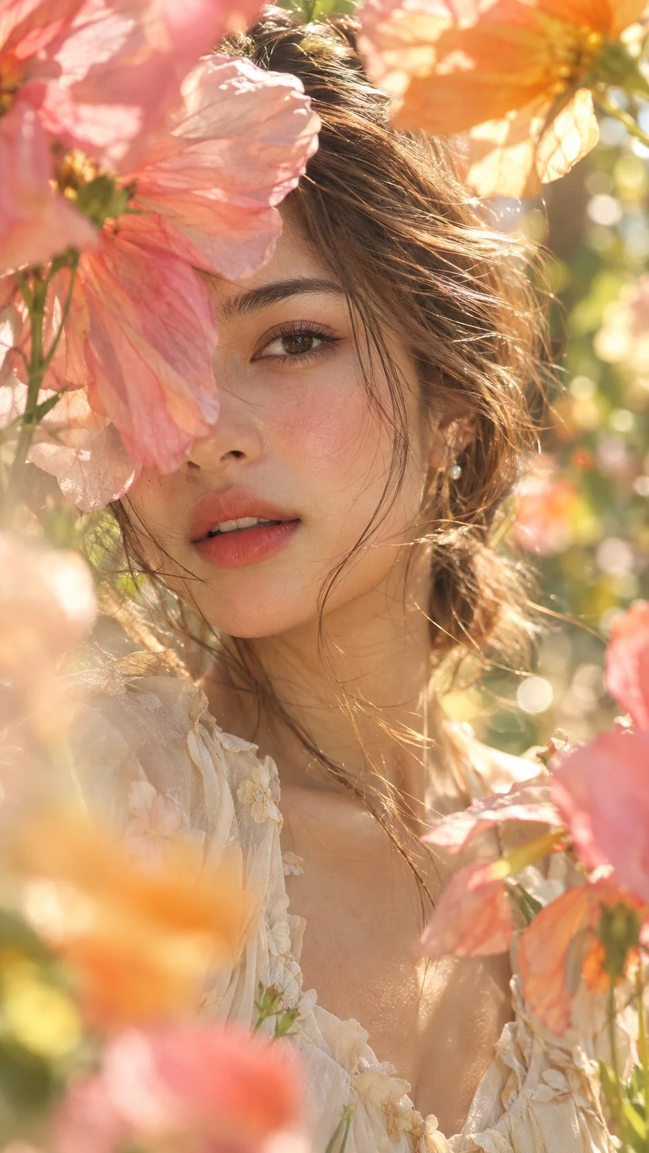 Persa in un giardino di sogni, dove ogni petalo sussurra un segreto. 🌸