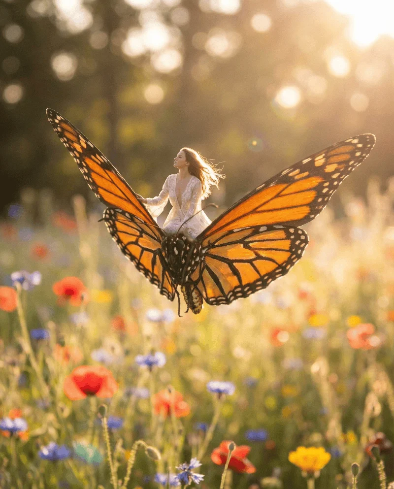 Elven Girl and Butterfly