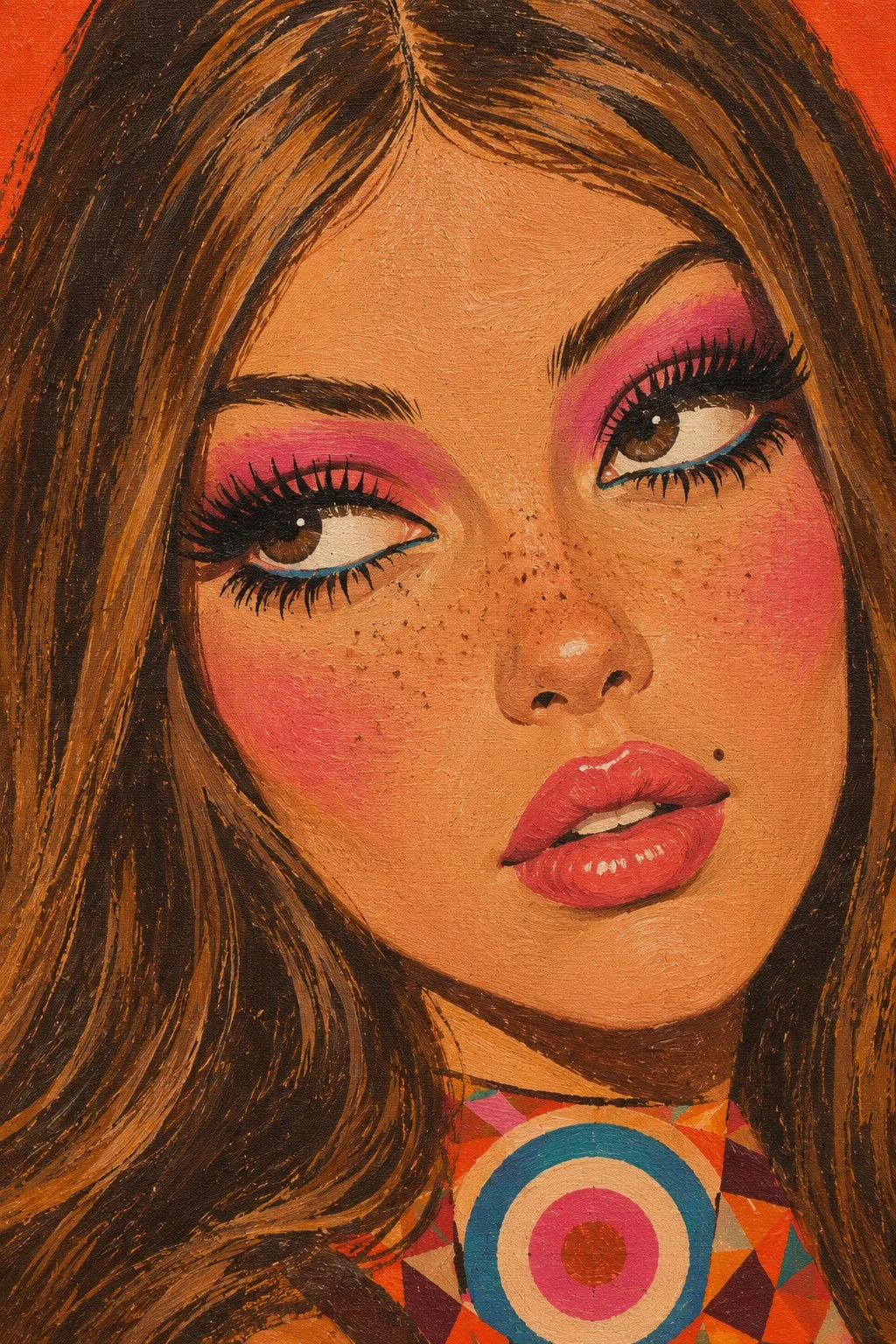 Un po' di glam retrò, colori audaci e tanto carattere. 💋🎨✨