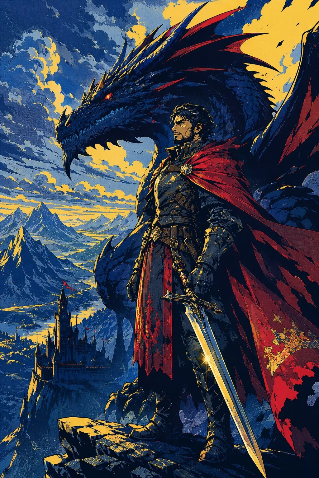⚔️ Quando il cavaliere si erge accanto al drago… nascono le leggende. 🐉🔥