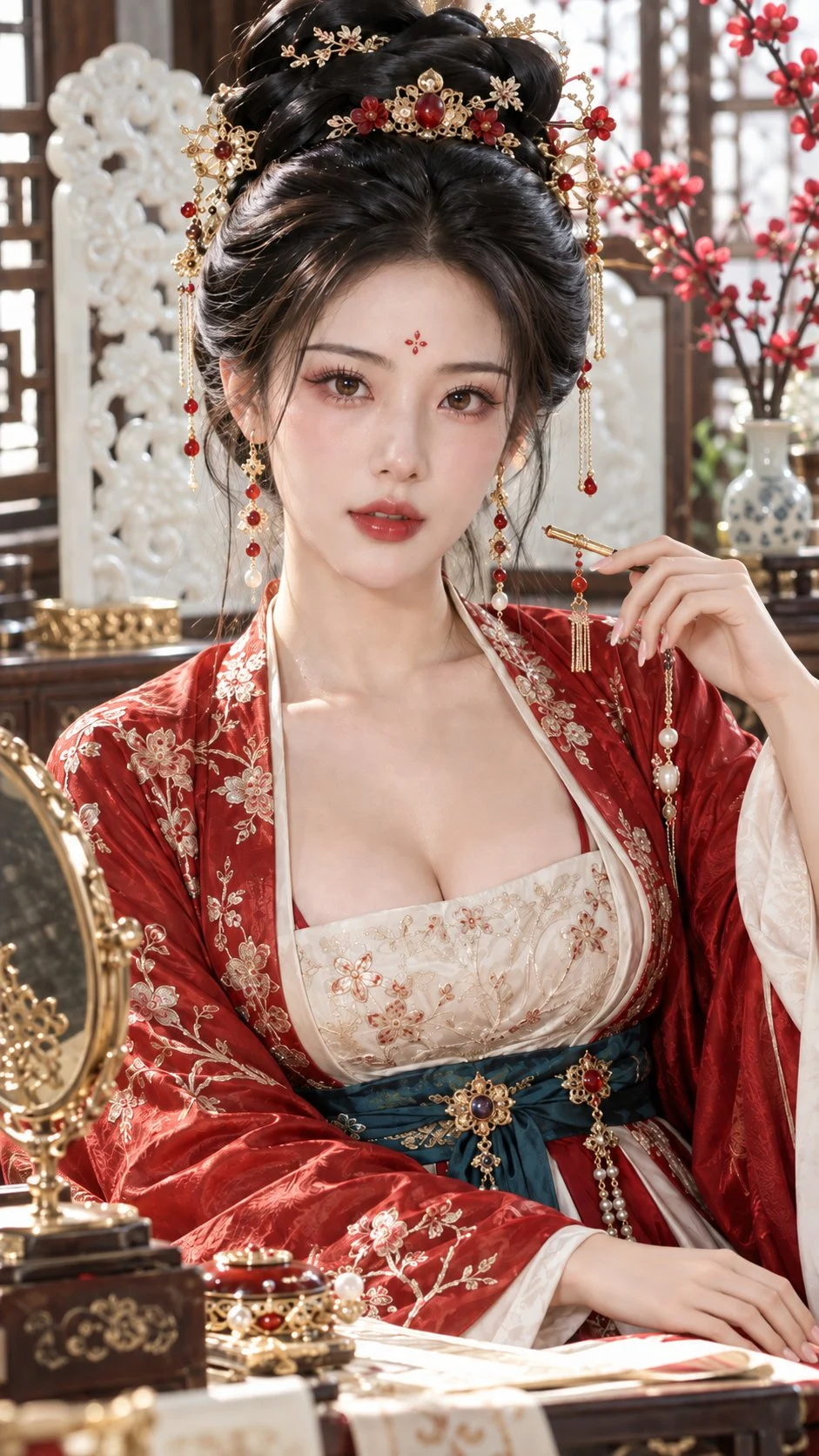 GPT Image 2.5 genera un ritratto in stile antico: Zhuhua Yingxue