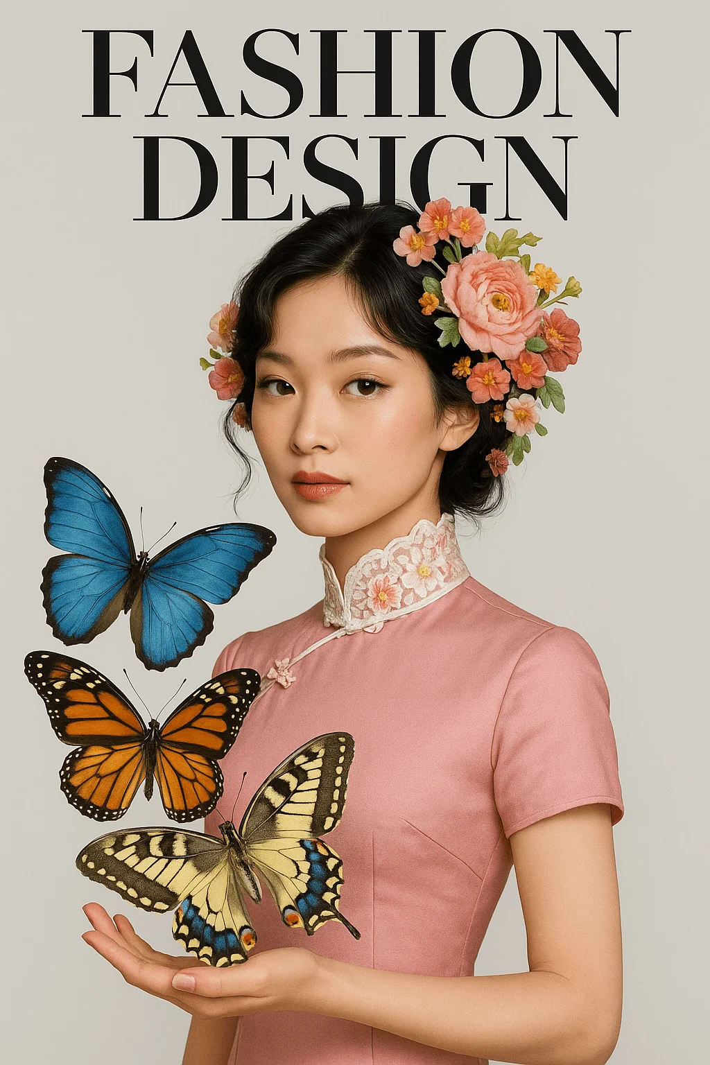 Modezeitschrift-Cover-Stil