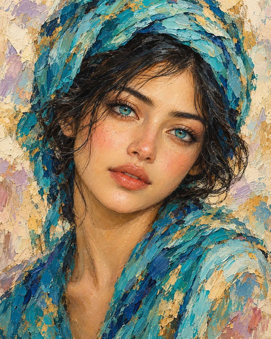 Un sogno dipinto di turchese, oro ed emozione. 🎨