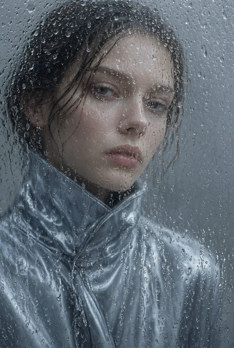 Through the rain,