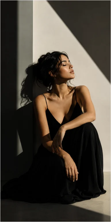 La sombra habla más fuerte que la luz. 🖤