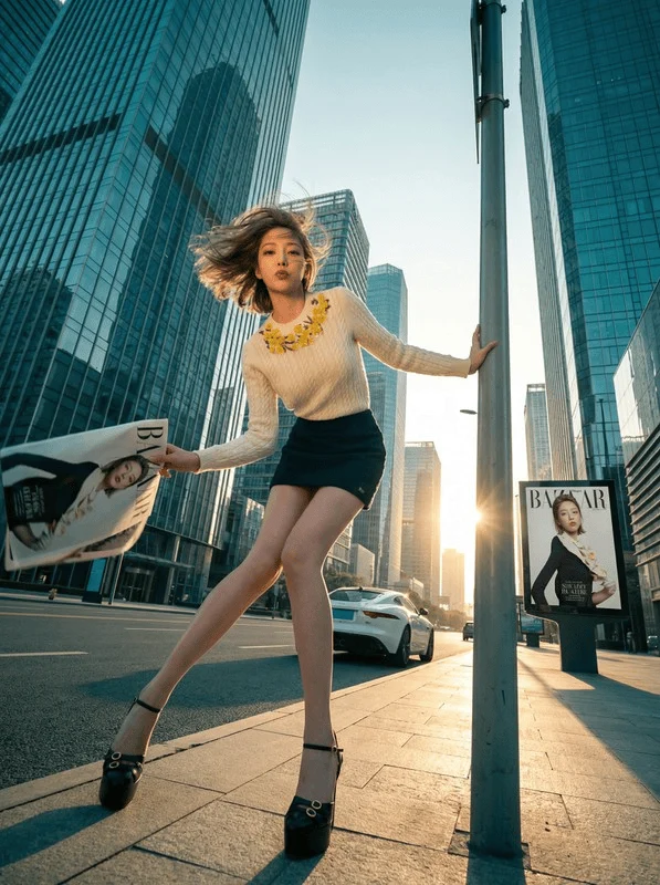 都市女神超低角度時尚大片