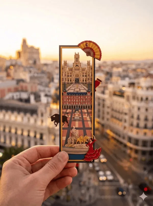 Urban Silhouette Poetic Bookmark